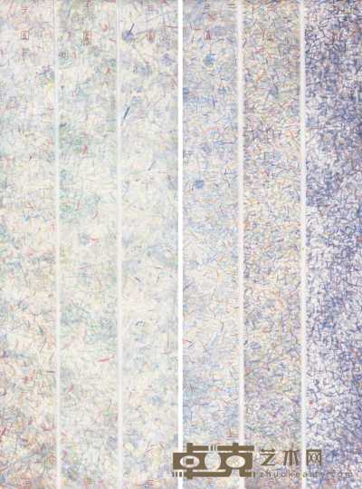 孔晓峰 2005年作 《印象·柳叶·荷·蝉》之二 234×165cm